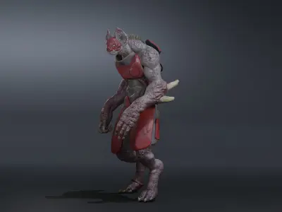 Bat Boy Low-poly 3D model