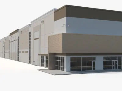 Modern Industrial Plant 3D model