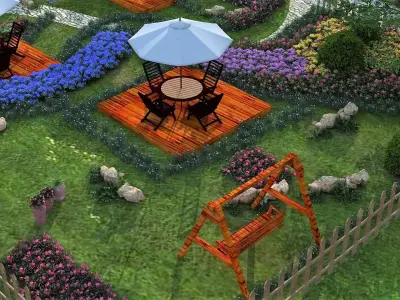 Village View 3D model