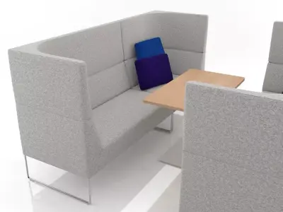 Mason High Back Set 2 3D model