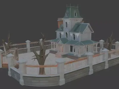 Haunted House 3d Model 3D model