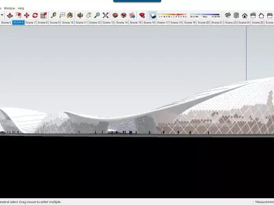Sketchup Cultral Center F3 3D model