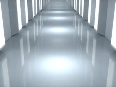 Sci Fi Corridor 3D model 59