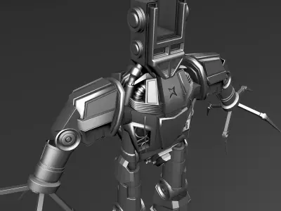 Robot sci-fi - sci-fi 3D model