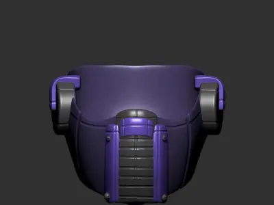 gas mask helmet scifi high poly sculpt  ver8 3d printable  3D model