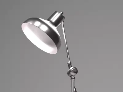 Lamp- Large Metal Floor Lamp Low-poly 3D model