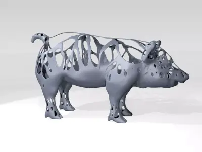 Pig Dust Voronoi 3D model