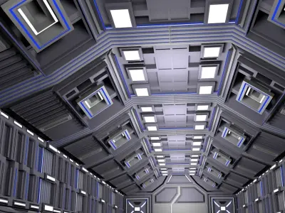 Sci  fi interior 3d model 3D model