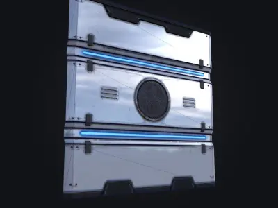 Sci-Fi Panel 2 - Low Poly Low-poly 3D model