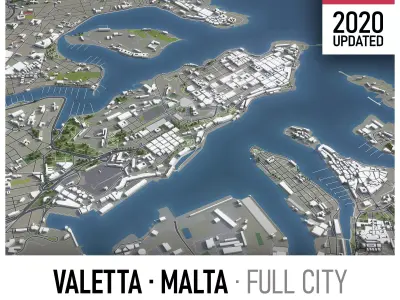 Malta  Low-poly 3D model