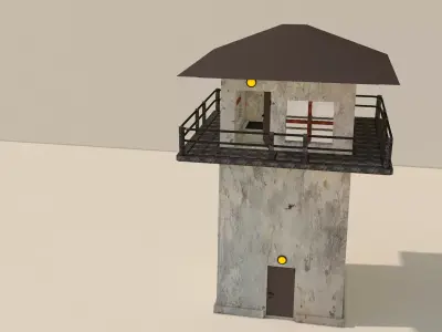watching Tower 3D model