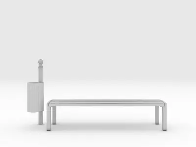 Bench Park 36 3D model