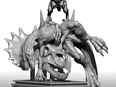 Jurassic World 2 Indoraptor VS Velociraptor   3D print model