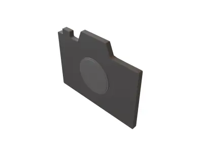 Camera Symbol V1 002 Low-poly 3D model