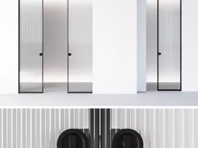 Aladin Pocket Mono door by Glas Italia 3D model