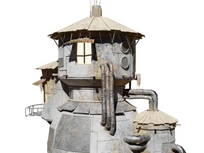 Sci-Fi Hause 3D model