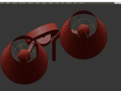 Asto Wall Sconce Low-poly 3D model