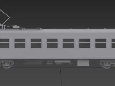 ER-2 EMU Motor Wagon 3D model Low-poly 3D model