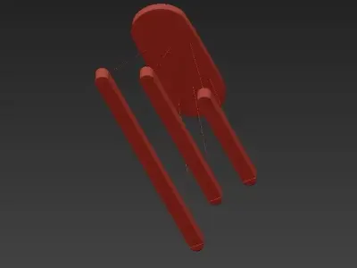RETTA pair of sticks 3D model