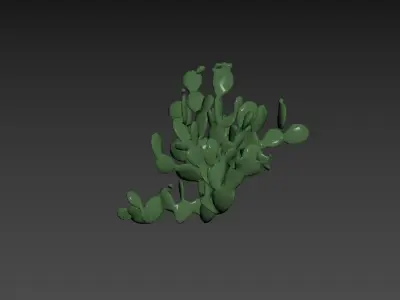 Low Poly Cactus Stylish Low-poly 3D model