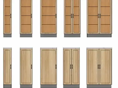 Complete 3D Kitchen Cabinet Pack 3D model