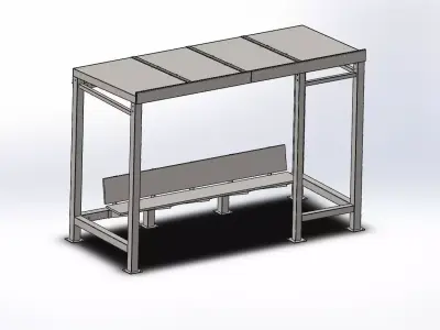 bus stop Free 3D print model