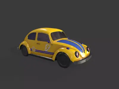Toy Car Low-poly 3D model