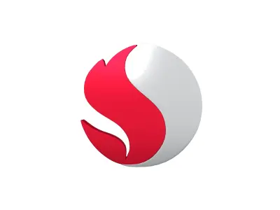 Snapdragon Logo v1 002 Free low-poly 3D model