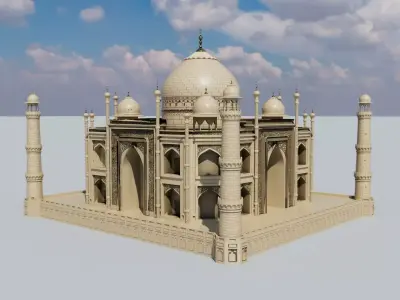 Taj Mahal 3D model