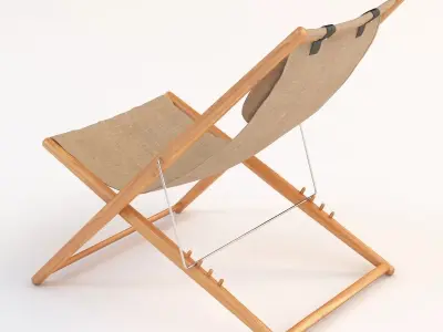 H55 sun lounge chair by Skargaarden 3D model