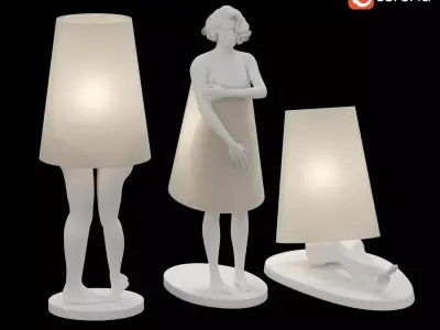 Statue Lampshade 3D model