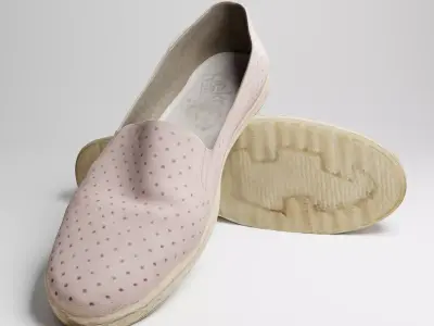 Light womens summer sandale  3D model