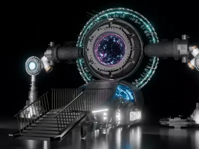 sci fi portal   3D model