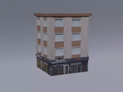 Architectural Building-1 Free low-poly 3D model