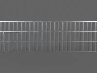 PBR Door Prison Cell 5 Low-poly 3D model