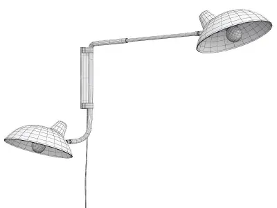 BRENDLE PIN UP DOUBLE SCONCE Low-poly 3D model