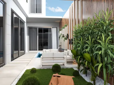 outdoor view garden  3D model