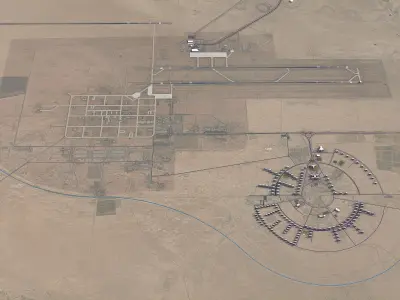 Isfahan Airport - Shahid Beheshti - IFN Low-poly 3D model