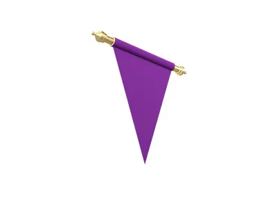 Pennant V2 003 Low-poly 3D model
