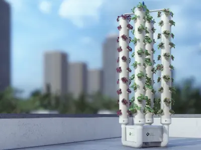 hydroponics 3D model