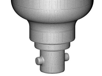 Innovative Flower CFL Bulb 3D print model