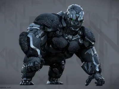 Transformers Optimus Primal ROTB Beast Form 3D model