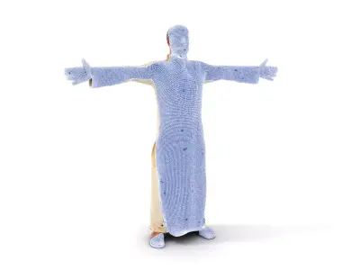 Elegant Embroidered Thobe model pack Low-poly 3D model