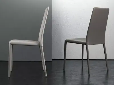 Eral modern dining chair 3D model