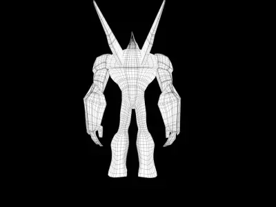  Low Poly Ben 10 diamondhead Model  3D model