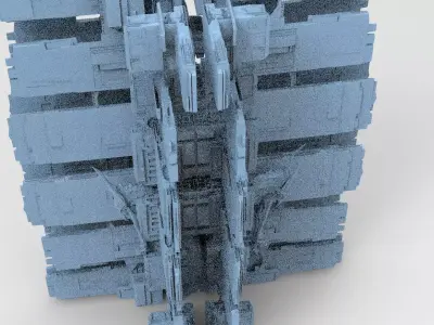 Dragon Tower Grid 2 3D model