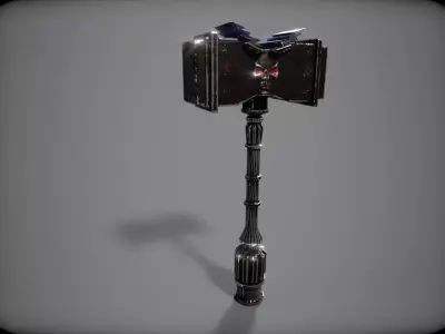 War Hammer Low-poly 3D model shop