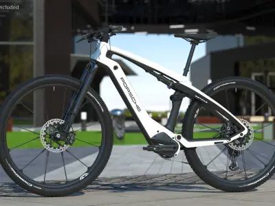 Porsche eBike Cross White 3D model