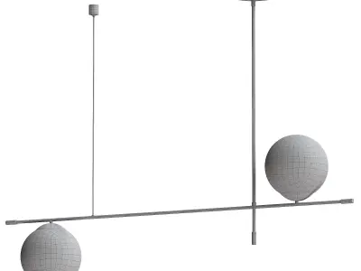  Maytoni Nostalgia pendant light 2-bulb glass 3D model