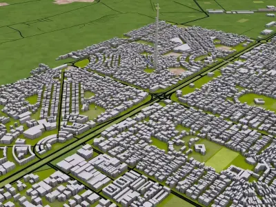 Karachi City 3D model